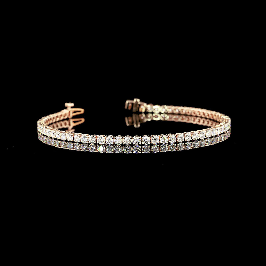 4 CTW Round Lab Grown Diamond Tennis Bracelet