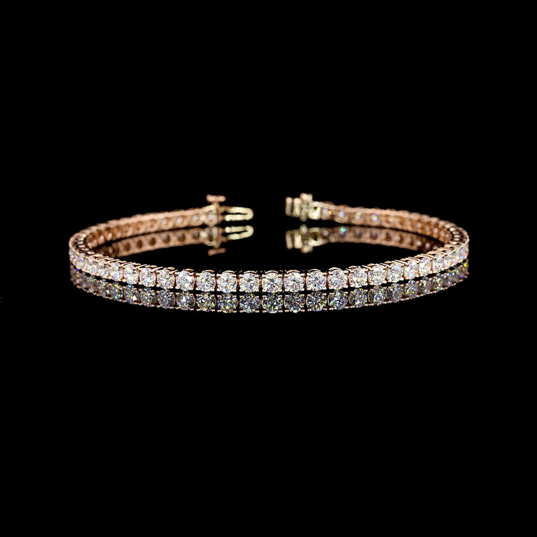 5 CTW Round Lab Grown Diamond Tennis Bracelet