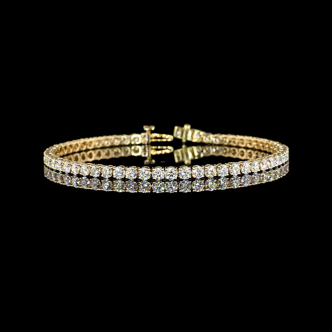 5 CTW Round Lab Grown Diamond Tennis Bracelet