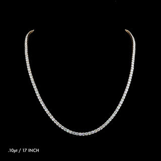 Classic Round Lab Grown Diamond Tennis Necklace