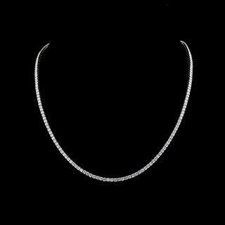 Classic Round Lab Grown Diamond Tennis Necklace