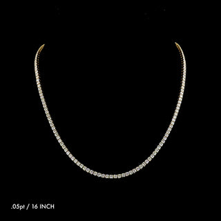 Classic Round Lab Grown Diamond Tennis Necklace