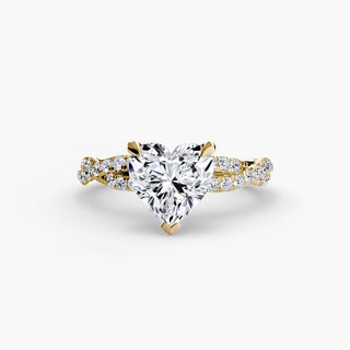 Twisted Pavé Engagement Ring