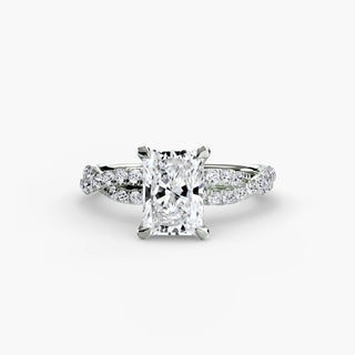Twisted Pavé Engagement Ring