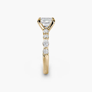 || #metal_yellow gold #diamond shape_asscher