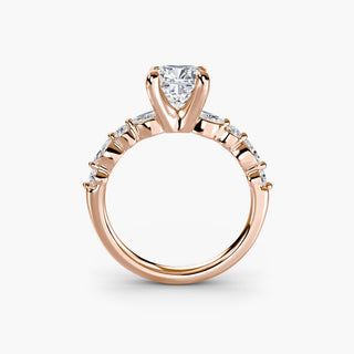 || #metal_rose gold #diamond shape_cushion