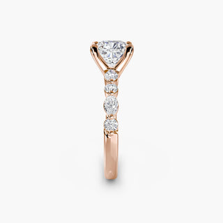 || #metal_rose gold #diamond shape_cushion
