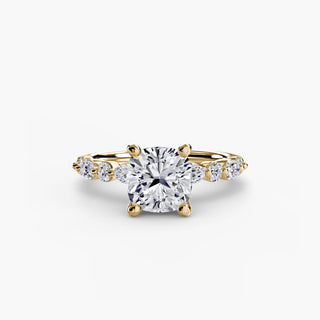 || #metal_yellow gold #diamond shape_cushion