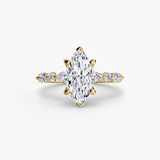 || #metal_yellow gold #diamond shape_marquise