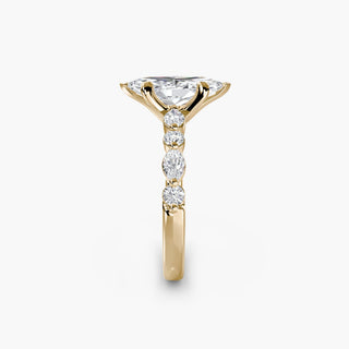 || #metal_yellow gold #diamond shape_marquise