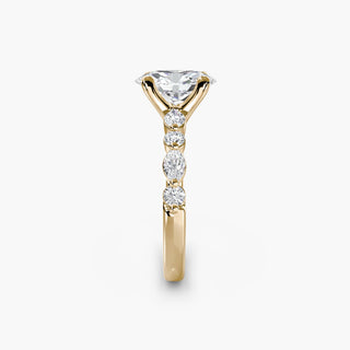 || #metal_yellow gold #diamond shape_oval