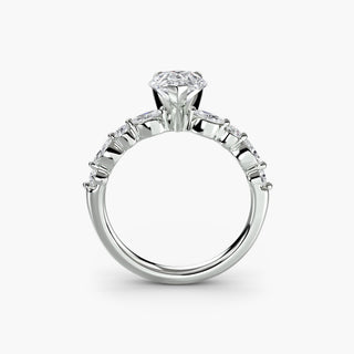 || #metal_white gold|platinum #diamond shape_pear