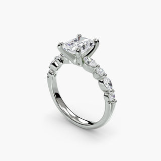 || #metal_white gold|platinum #diamond shape_radiant
