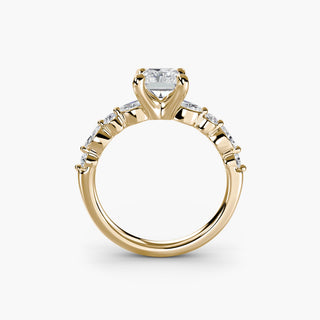 || #metal_yellow gold #diamond shape_radiant