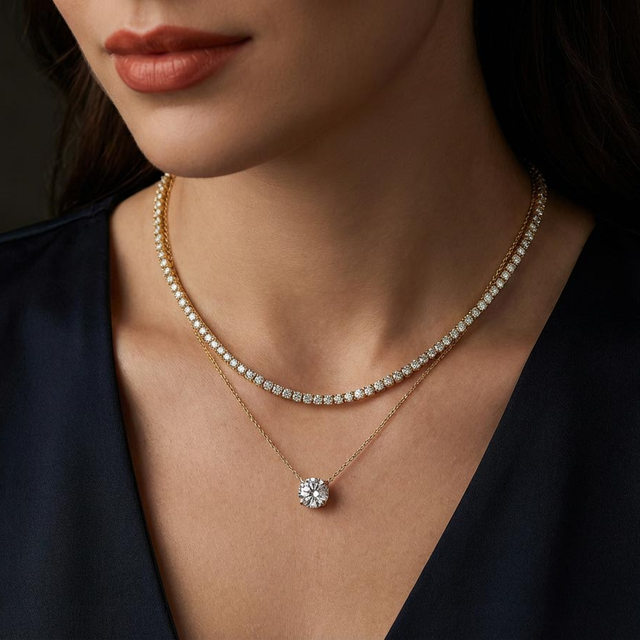 Lab Grown Diamond Necklace